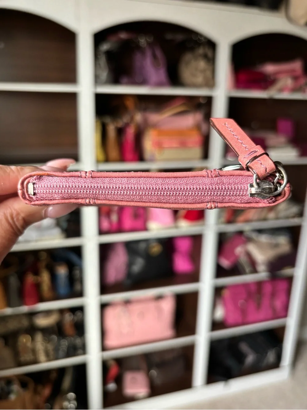 🪙💕COACH Leather Keyring Coin Pouch💕🪙